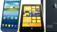Apple iPhone 5 vs Samsung Galaxy S III vs Nokia Lumia 920 specs comparison
