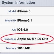 Apple's handmade A6 processor in the iPhone 5 clocked at 1.3GHz, updated benchmark reveals