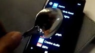 Watch Nokia Lumia 920 sized up with the iPhone 5, demoed with accessories, and operated with a spoon