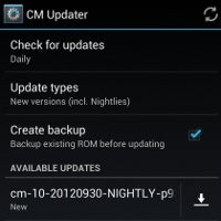 CyanogenMod 10 gets OTA nightly builds installed automatically with new CM Updater option