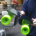 Head of Microsoft’s Windows division goes skateboarding…on a Surface tablet