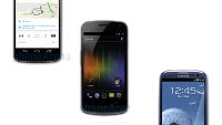 LG Nexus 4 vs Samsung Galaxy Nexus vs Samsung Galaxy S III specs comparison