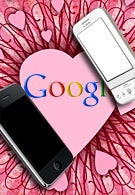 Android and the iPhone with an optimized Google search