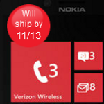 Verizon starts shipping the Nokia Lumia 822; delivery date is November 15th