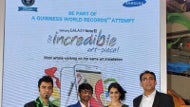 Samsung India will try to break a Guiness World Record for the most collaborative art piece