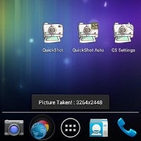 QuickShot HD lets you take one-tap photos on your Android handset without the camera app
