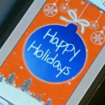 Samsung wishes us Happy Holidays using paper and the Samsung GALAXY Note II