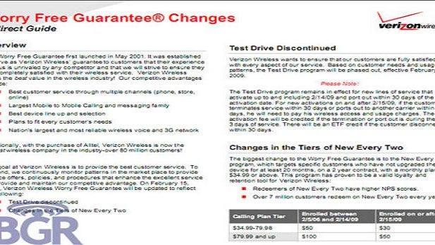 Major changes at Verizon Wireless?