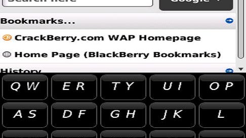 Leaked OS .99 for BlackBerry Storm