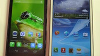 Alcatel One Touch Scribe HD vs Samsung Galaxy Note II - first look
