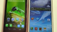 Alcatel One Touch Scribe HD vs Samsung Galaxy Note II - first look