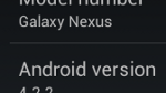 Android 4.2.2 for Verizon's Samsung GALAXY Nexus leaks