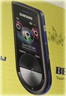 Billboards show the Samsung BEAT DISC music phone