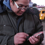 HTC hung out in Times Square during Samsung's event, showing off the HTC One