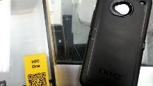 OtterBox Defender cases for the HTC One pictured, ready for launch day