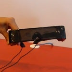 Up close demo of Epson Moverio glasses and YouTube functionality