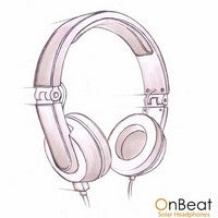 Play music & charge your phone on the go with the OnBeat Solar Headphones