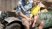 Toddler uses eBay app and buys dad a used vintage car