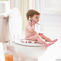 41% of Brits use a mobile device while on the potty