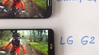 LG G2 caught on video, compared with Samsung Galaxy S4