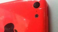 Apple iPhone 5C red plastic shell makes an appearance