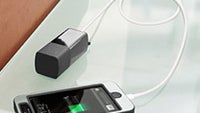 3000mAh portable battery pack doubles as a wall charger for smartphones and tablets