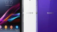 Sony Xperia Z1 press image shows black, white and purple versions