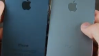 Apple iPhone 5S casing in graphite and the Apple iPad mini 2 back shell appear on video