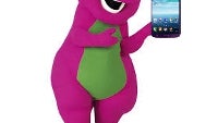 Barney, your purple Samsung Galaxy Mega 6.3 is official