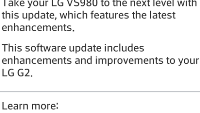 Verizon's LG G2 gets new software update