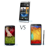 HTC One Max vs Samsung Galaxy Note 3 vs LG G2: specs comparison
