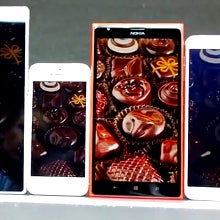 Nokia Lumia 1520 assertive display tech shines vs iPhone 5 vs Xperia Z Ultra vs Note 3