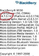 Leaked OS 4.7.0.141 for both 9500 and 9530 versions of the BlackBerry Storm