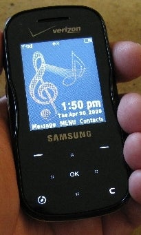 Hands-on preview of the Samsung Trance music phone