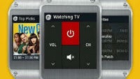 Galaxy Gear Smart Remote app is the keypad, but you still need a phone to be the IR blaster