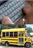 Texting while driving a bus don't mix