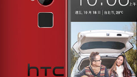 Image of red HTC One max spotted on promo for Taiwan carrier