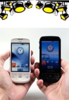 Photo shoot of HTC Magic & Samsung I7500 shows comparisons