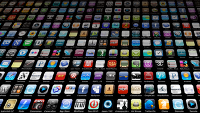 Messaging and social apps led the way to a triple-digit jump in app use by smartphones last year