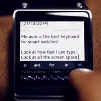 Minuum shows off its keyboard on a smartwatch