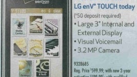 UPDATED LG enV3 and enV Touch coming to Best Buy