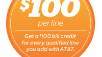 AT&T gives you $100 just for activating a new line