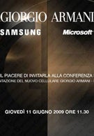 Samsung to announce the new Giorgio Armani… WM smartphone?
