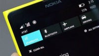 Action Center for Windows Phone 8.1 shown on video
