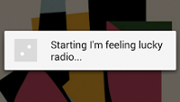 Tell Google Now that you want to hear some music and it will oblige