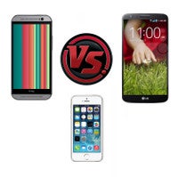 HTC One (M8) vs LG G2 vs iPhone 5s: specs comparison