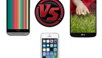 HTC One (M8) vs LG G2 vs iPhone 5s: specs comparison