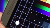 HTC One (M8) vs Sony Xperia Z2 screen comparison video