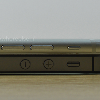 Apple iPhone 6 dummy poses for size comparison with the Apple iPhone 5s