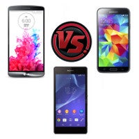 LG G3 vs Samsung Galaxy S5 vs Sony Xperia Z2: specs comparison